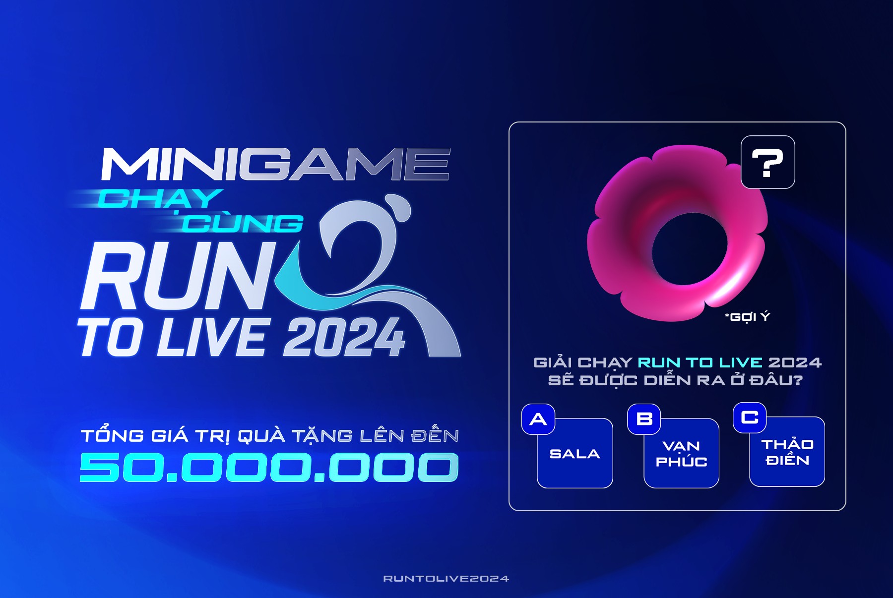 Danh sách khách hàng trúng quà minigame “chạy cùng run to live” – đợt 2