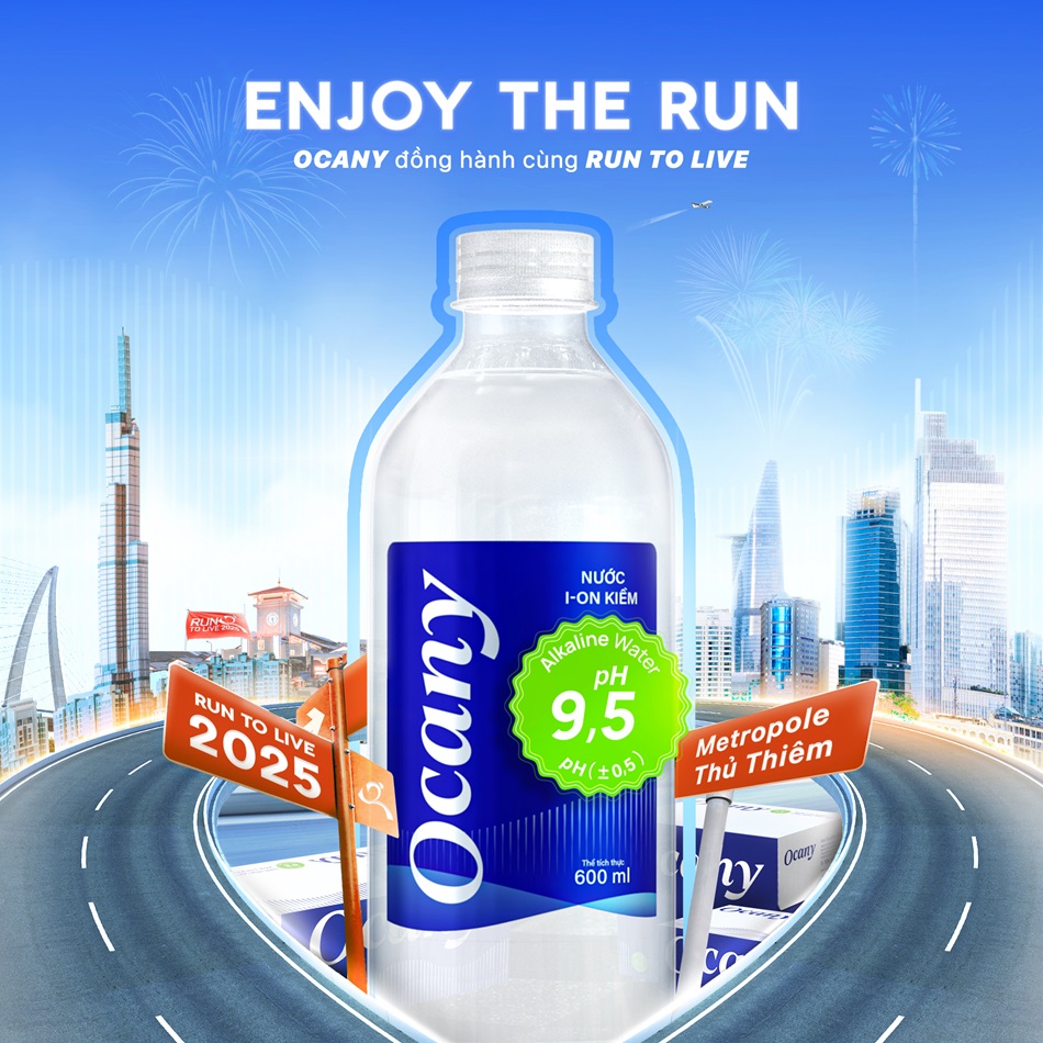 Ocany tiếp sức cho runners Run To Live trên mọi cung đường